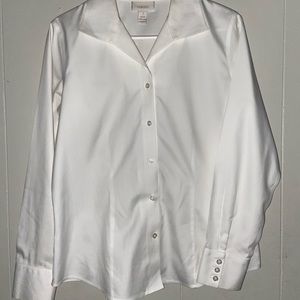 Chico’s white button up shirt